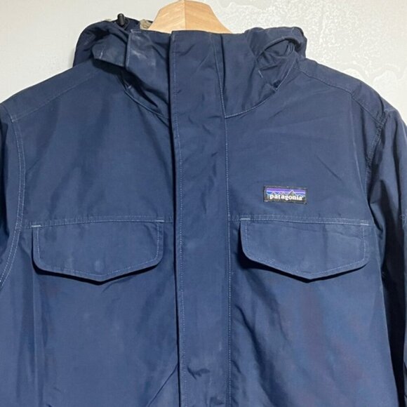 Patagonia Navy Blue Winter Parka - Men’s Medium - Fleece Lined - Picture 8 of 15